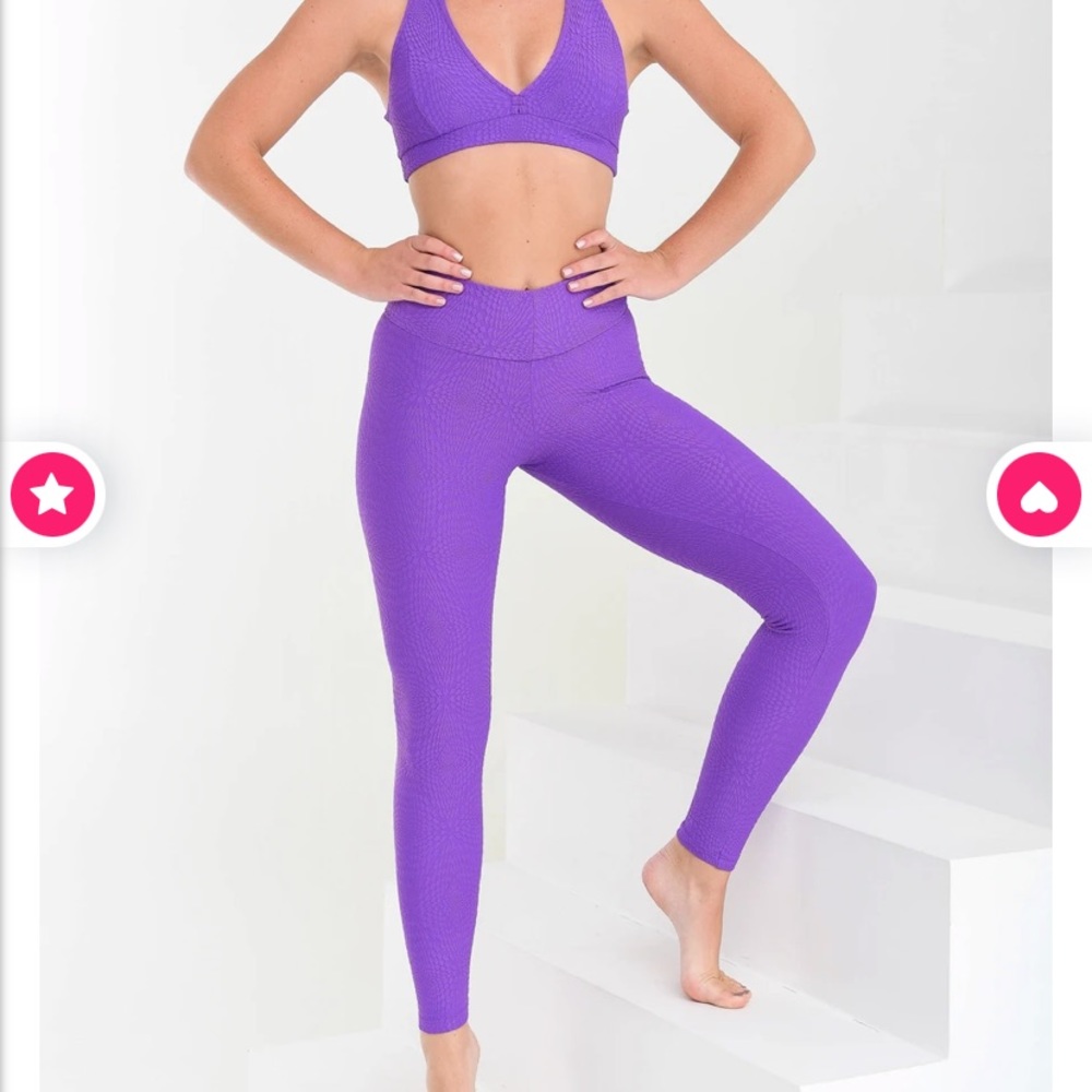 Booty by brabants purple daisy  mermaid leggings